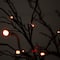5ft. Orange & Purple LED Pre-Lit Halloween Deluxe Black Twig Artificial Fall Tree